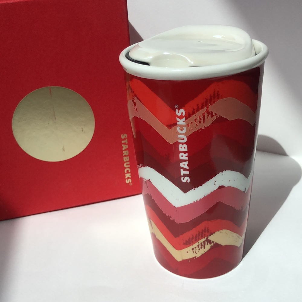 Starbucks ceramic travel tumbler mug ✨
